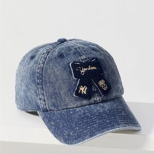 Anthropologie Mitchell & Ness Bow Patch Baseball Cap